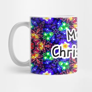 Sparkling Christmas tree pattern. Mug